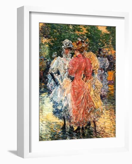 Young Women Chatting, C.1892-Childe Hassam-Framed Giclee Print