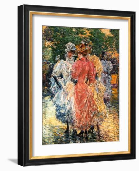 Young Women Chatting, C.1892-Childe Hassam-Framed Giclee Print