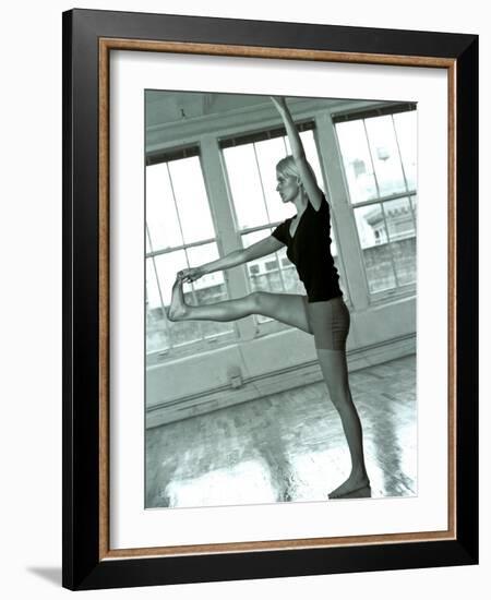 Young Women Stretching During Exercise Session, New York, New York, USA-Chris Trotman-Framed Photographic Print