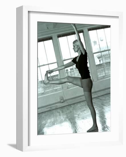 Young Women Stretching During Exercise Session, New York, New York, USA-Chris Trotman-Framed Photographic Print