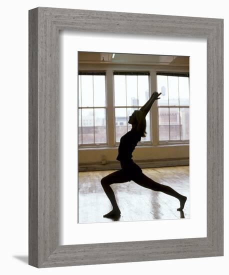 Young Women Stretching During Exercise Session, New York, New York, USA-Chris Trotman-Framed Photographic Print