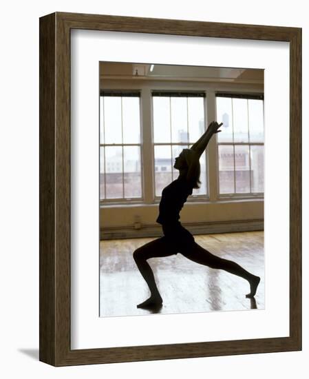 Young Women Stretching During Exercise Session, New York, New York, USA-Chris Trotman-Framed Photographic Print