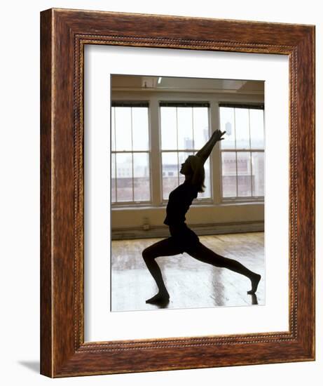 Young Women Stretching During Exercise Session, New York, New York, USA-Chris Trotman-Framed Photographic Print