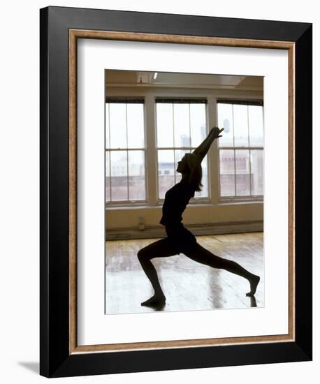 Young Women Stretching During Exercise Session, New York, New York, USA-Chris Trotman-Framed Photographic Print