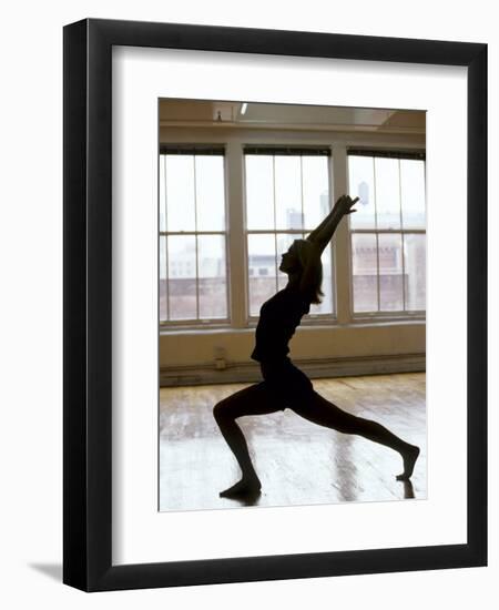 Young Women Stretching During Exercise Session, New York, New York, USA-Chris Trotman-Framed Photographic Print