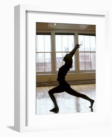 Young Women Stretching During Exercise Session, New York, New York, USA-Chris Trotman-Framed Photographic Print