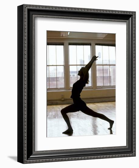 Young Women Stretching During Exercise Session, New York, New York, USA-Chris Trotman-Framed Photographic Print