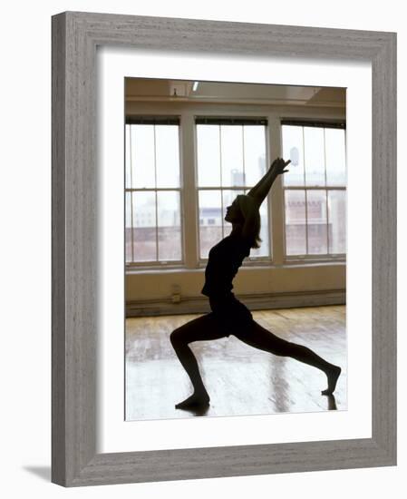 Young Women Stretching During Exercise Session, New York, New York, USA-Chris Trotman-Framed Photographic Print