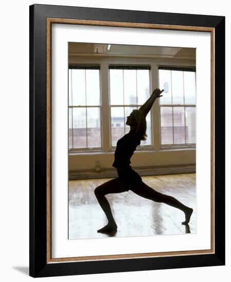 Young Women Stretching During Exercise Session, New York, New York, USA-Chris Trotman-Framed Photographic Print