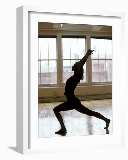 Young Women Stretching During Exercise Session, New York, New York, USA-Chris Trotman-Framed Photographic Print