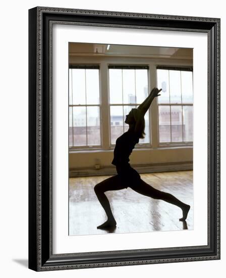 Young Women Stretching During Exercise Session, New York, New York, USA-Chris Trotman-Framed Photographic Print