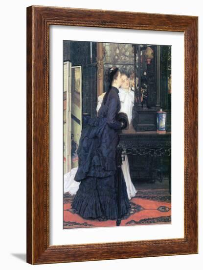 Young Women with Japanese Goods-James Tissot-Framed Art Print