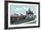 Youngstown, Ohio - Baltimore and Ohio Railway Train Depot View-Lantern Press-Framed Art Print