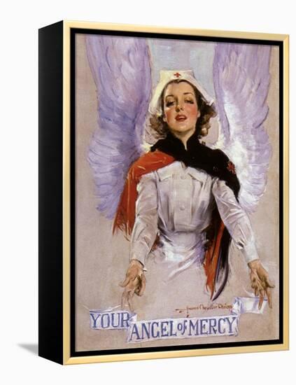 Your Angel of Mercy, c.1917-Howard Chandler Christy-Framed Premier Image Canvas