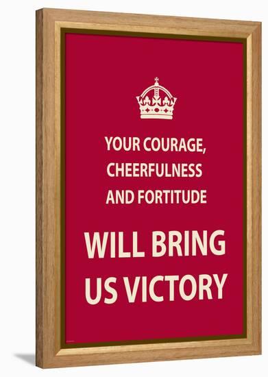 Your Courage-The Vintage Collection-Framed Stretched Canvas