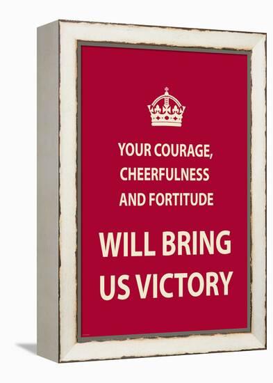 Your Courage-The Vintage Collection-Framed Stretched Canvas