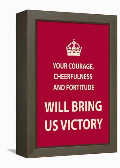 Your Courage-The Vintage Collection-Framed Stretched Canvas