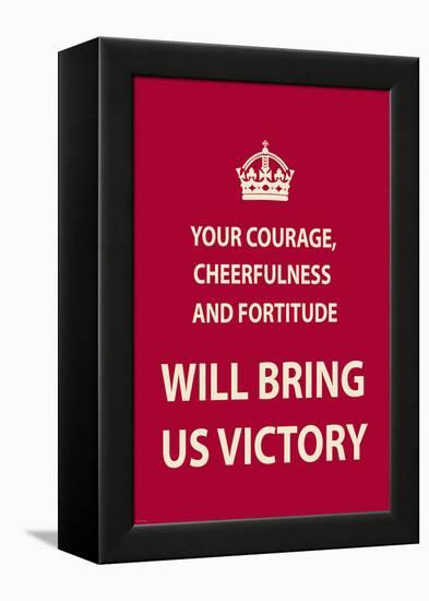 Your Courage-The Vintage Collection-Framed Stretched Canvas