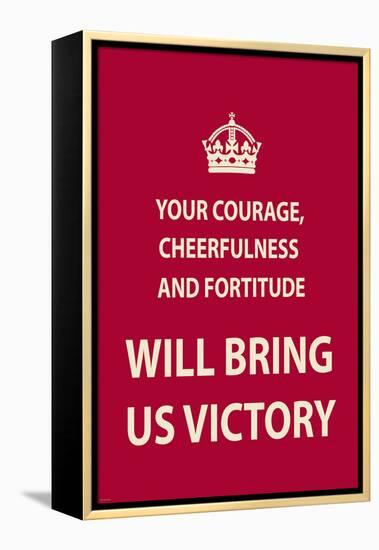 Your Courage-The Vintage Collection-Framed Stretched Canvas