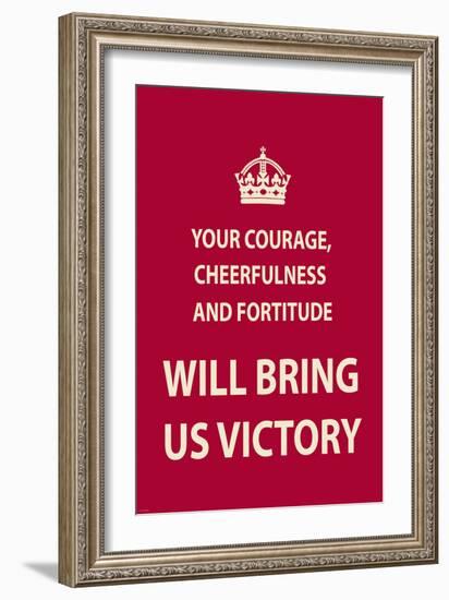 Your Courage-The Vintage Collection-Framed Art Print