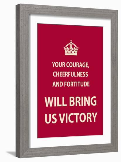 Your Courage-The Vintage Collection-Framed Art Print