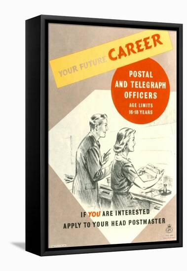 Your Future Career - Postal and Telegraph Officers-West One Studios-Framed Stretched Canvas
