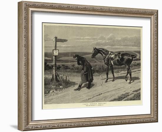 Your Humble Servant-John Charles Dollman-Framed Giclee Print