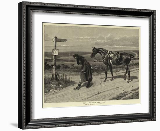 Your Humble Servant-John Charles Dollman-Framed Giclee Print