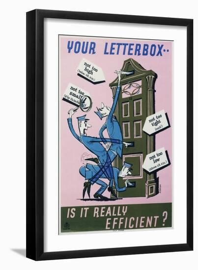Your Letterbox...Is it Really Efficient?-Martin Aitchison-Framed Art Print