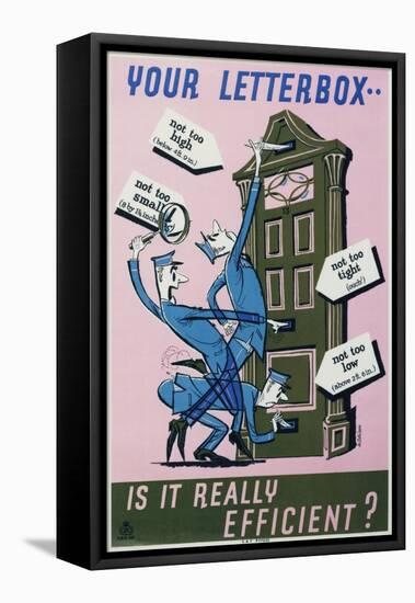 Your Letterbox...Is it Really Efficient?-Martin Aitchison-Framed Stretched Canvas