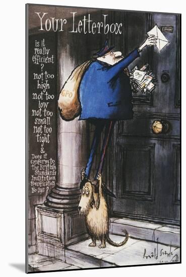 Your Letterbox-Ronald Searle-Mounted Art Print