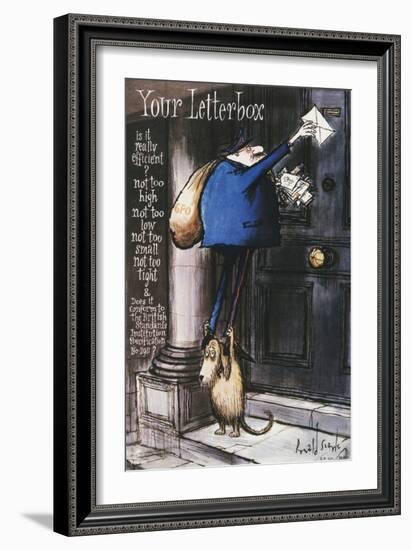 Your Letterbox-Ronald Searle-Framed Art Print