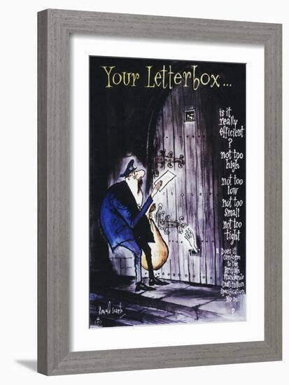 Your Letterbox-Ronald Searle-Framed Art Print