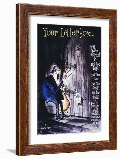 Your Letterbox-Ronald Searle-Framed Art Print