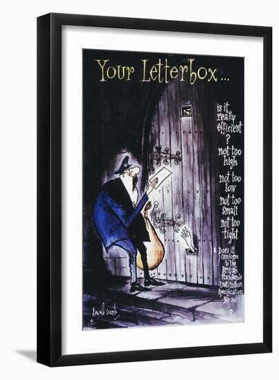 Your Letterbox-Ronald Searle-Framed Art Print