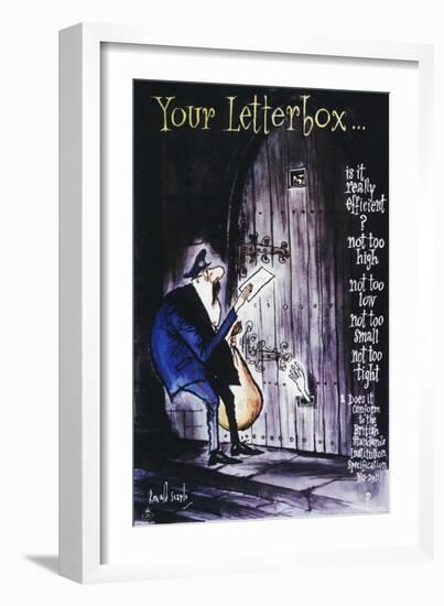 Your Letterbox-Ronald Searle-Framed Art Print