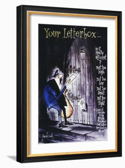 Your Letterbox-Ronald Searle-Framed Art Print