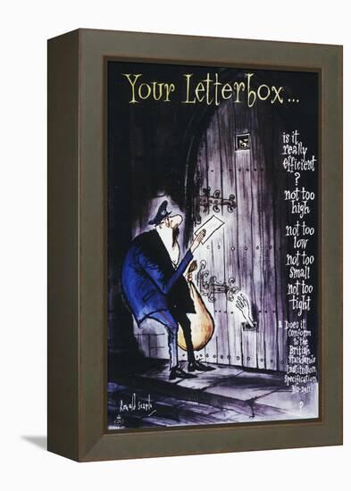 Your Letterbox-Ronald Searle-Framed Stretched Canvas