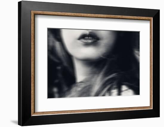 Your lips making everything strange-Kahar Lagaa-Framed Photographic Print