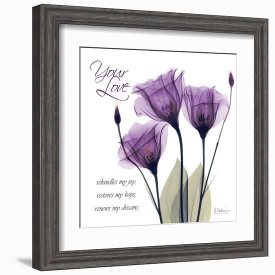 Your Love, Purple Tulip-Albert Koetsier-Framed Art Print