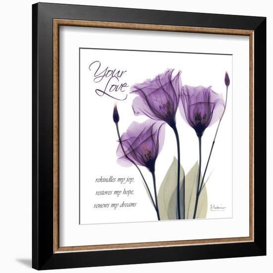 Your Love, Purple Tulip-Albert Koetsier-Framed Art Print
