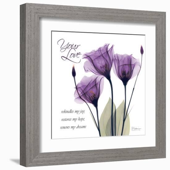 Your Love, Purple Tulip-Albert Koetsier-Framed Art Print