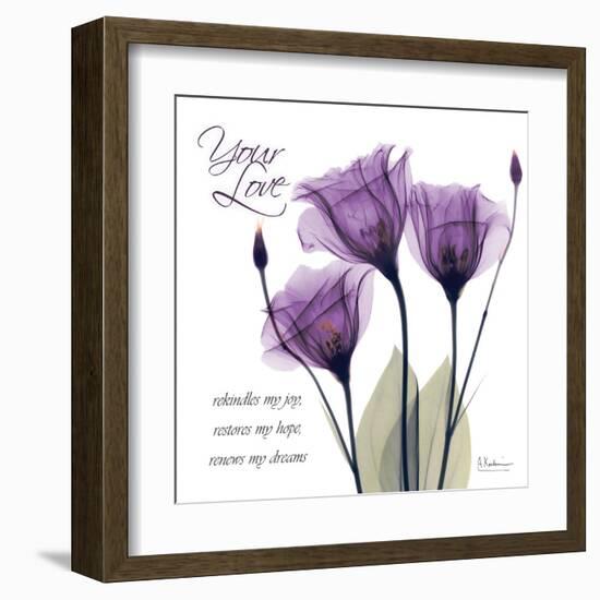 Your Love, Purple Tulip-Albert Koetsier-Framed Art Print