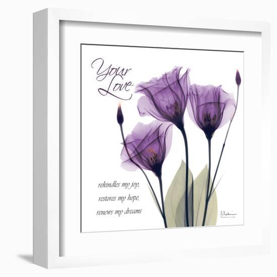 Your Love, Purple Tulip-Albert Koetsier-Framed Art Print