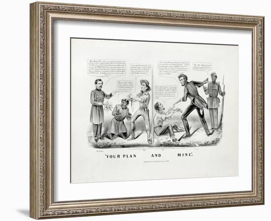 Your Plan, and Mine, 1864-Currier & Ives-Framed Giclee Print