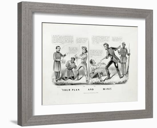 Your Plan, and Mine, 1864-Currier & Ives-Framed Giclee Print