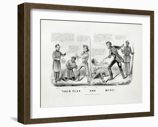 Your Plan, and Mine, 1864-Currier & Ives-Framed Giclee Print