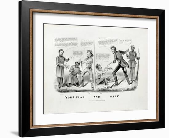 Your Plan, and Mine, 1864-Currier & Ives-Framed Giclee Print