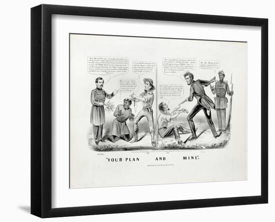 Your Plan, and Mine, 1864-Currier & Ives-Framed Giclee Print