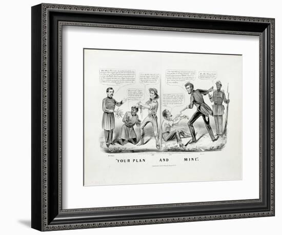 Your Plan, and Mine, 1864-Currier & Ives-Framed Giclee Print